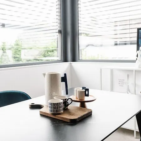 Exklusive Design Deep Blue Neubau Apartment Pfungstadt